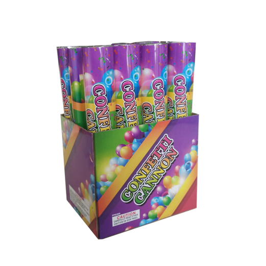 12 Inch Multi Color Confetti Cannon 12 Pack