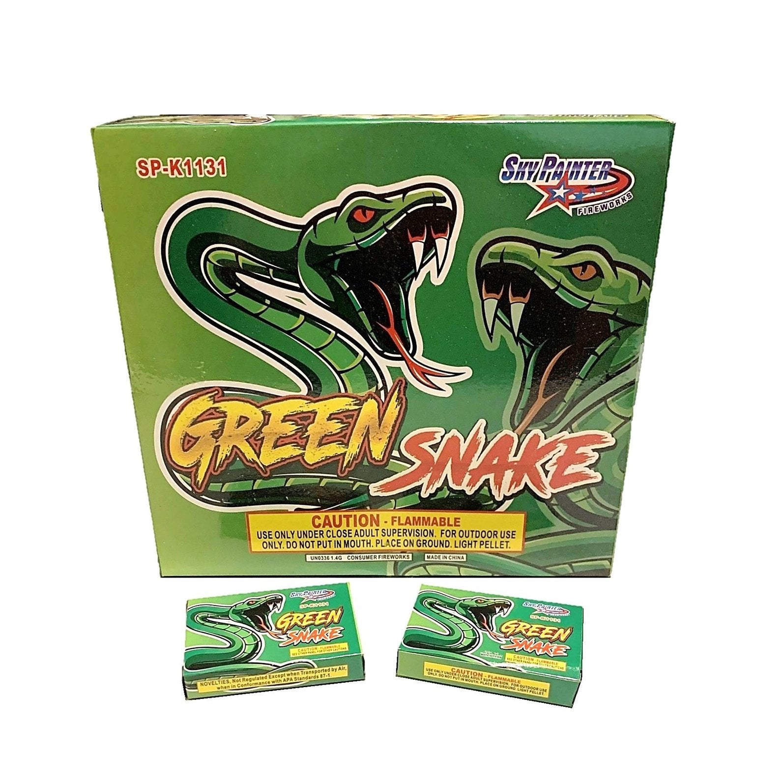 6pc Green Snakes