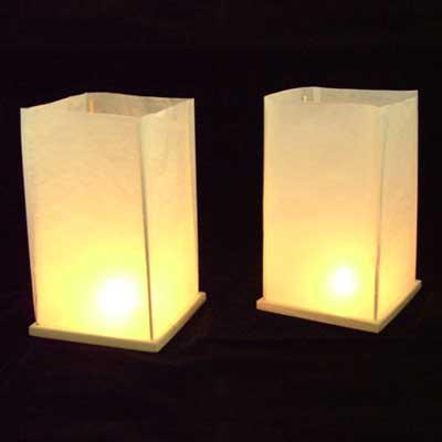 2pc White floating lanterns