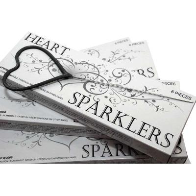 6 Piece Heart Sparklers